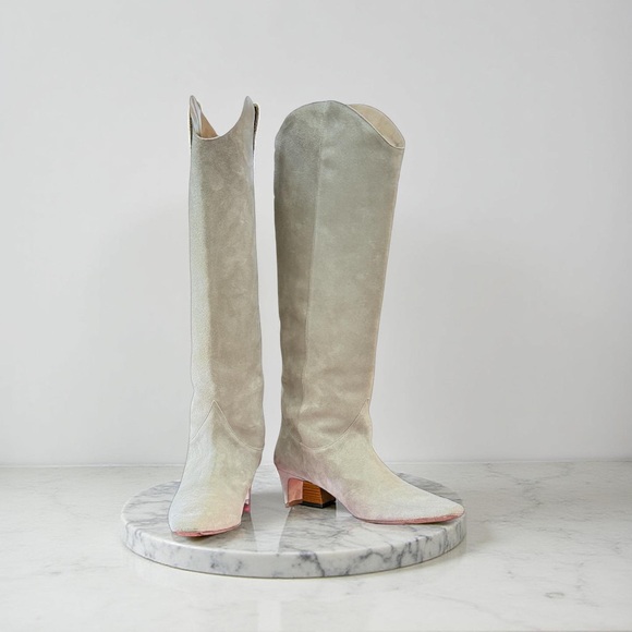 STAUD Westetn Wally Boots in Mink Suede - Picture 1 of 6